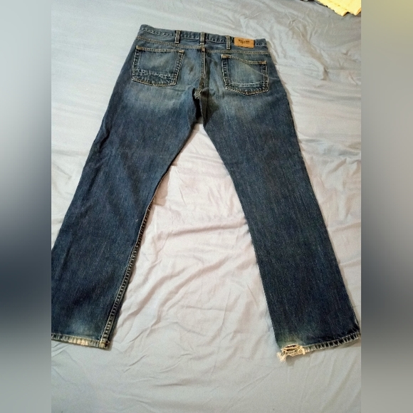 Men's Mossimo supply co dark blue distressed style jeans 36x32 - Picture 6 of 6